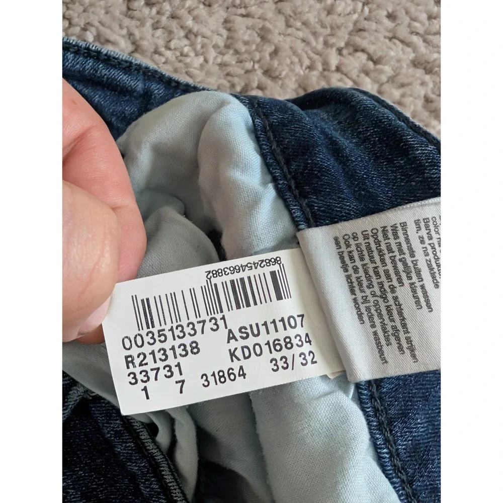 Mavi Marcus Slim Straight Leg Jeans Mens 33x32 (Fits 33x30) Blue Denim Med Wash - Picture 12 of 15